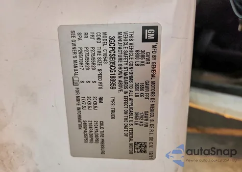 2012 Chevrolet Silverado C1500 Lt z USA, uszkodzony, nr VIN 3GCPCSE05CG188959